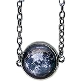 Custom Moon phase bracelet, Double sided Moon jewelry, Personalized Birthday wedding gift, Two sided solar system Cosmic spac