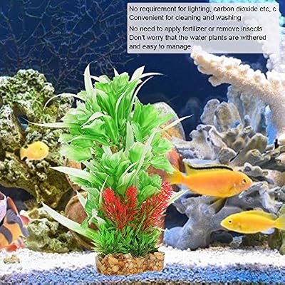 Decorazioni Corallo Finto Per Acquario – Piante In Resina Colorate Per Acquascape, Ornamenti Sicuri Per Pesci, 13x6.5x16.5 Cm