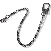 Ahiller Biker Wallet Chain, Heavy Duty Pocket Chain with Round Clasp, Men Chains for Keys, Jeans, Pants, Purse and Handbag
