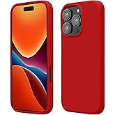 kwmobile Case Compatible with Apple iPhone 16 Pro Max Case - TPU Silicone Phone Cover with Soft Finish - Classic Red