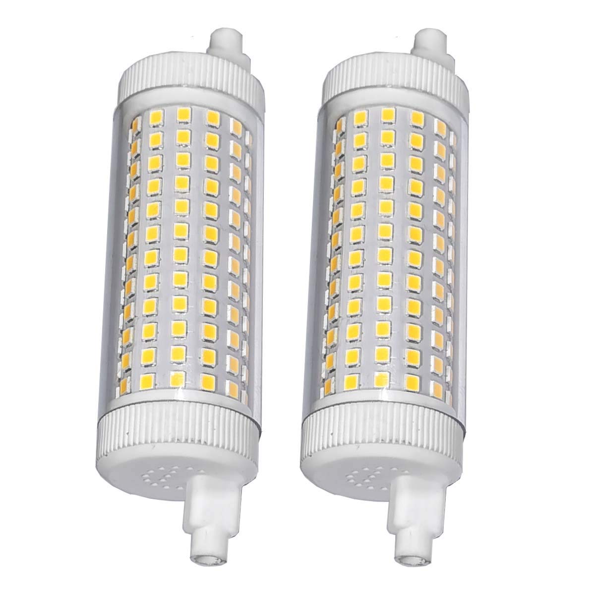 QLEE Led R7s 118mm 20w Dimmable Light Double Ended J J118 4.7" 2500lm Equivalent 200w Halogen Tungsten Warm White 3000k Floodlight Working Light Garage Landscape Lighting 2PCS…