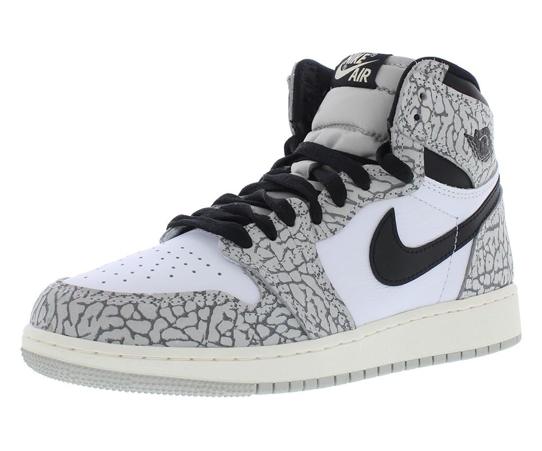 Nike Big Kid's Jordan 1 Retro High OG White Cement