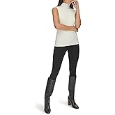 Calvin Klein Womens Mock Neck Sleeveless Sweater