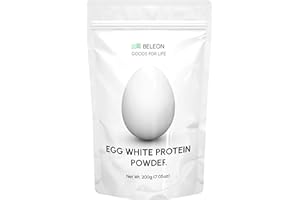 BELEON GOODS FOR LIFE Egg White Protein Powder Unflavored 7.05 oz, Powdered Dried Eggs Whites - for Protein Shake - for Cooking Vegetarian, Meat and Fish Products