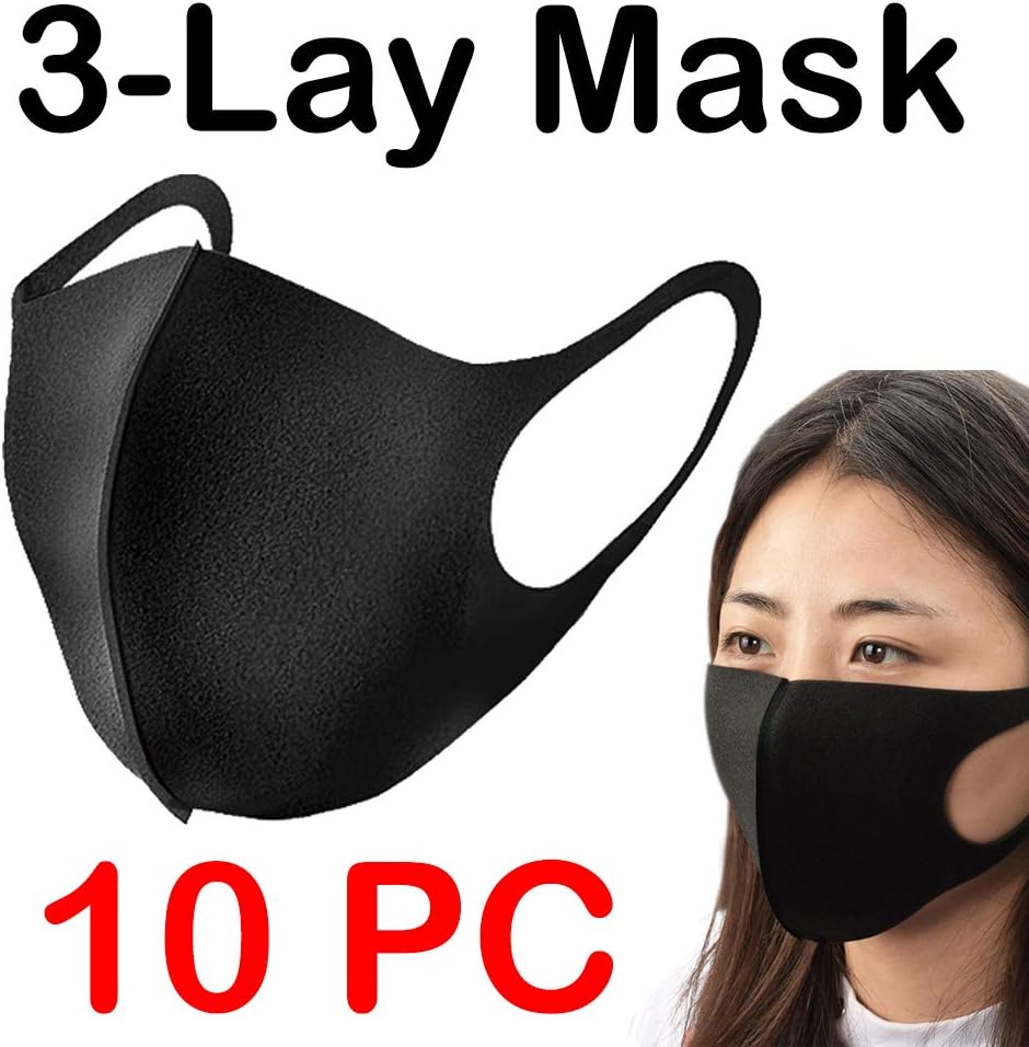 2/5/7/10 Pc 3-Layers Face Cover Respirator Breathing Filter,Disposable Cotton Breathable Safety Air Fog Filters,Protection from Dust for Women Man,Outdoor Indoor Sports Activities Use