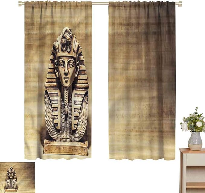 June Gissing Egyptian Room Bedroom Curtains Tutankhamen