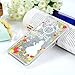 iPhone SE Case, iPhone 5 Case, iPhone 5s Case - Mavis's Diary 3D Bling Flowing Liquid Design Flowers Girl Pattern Clear Case Hard PC Cover - Rose Girl with Silver Liquid and Silver Stars