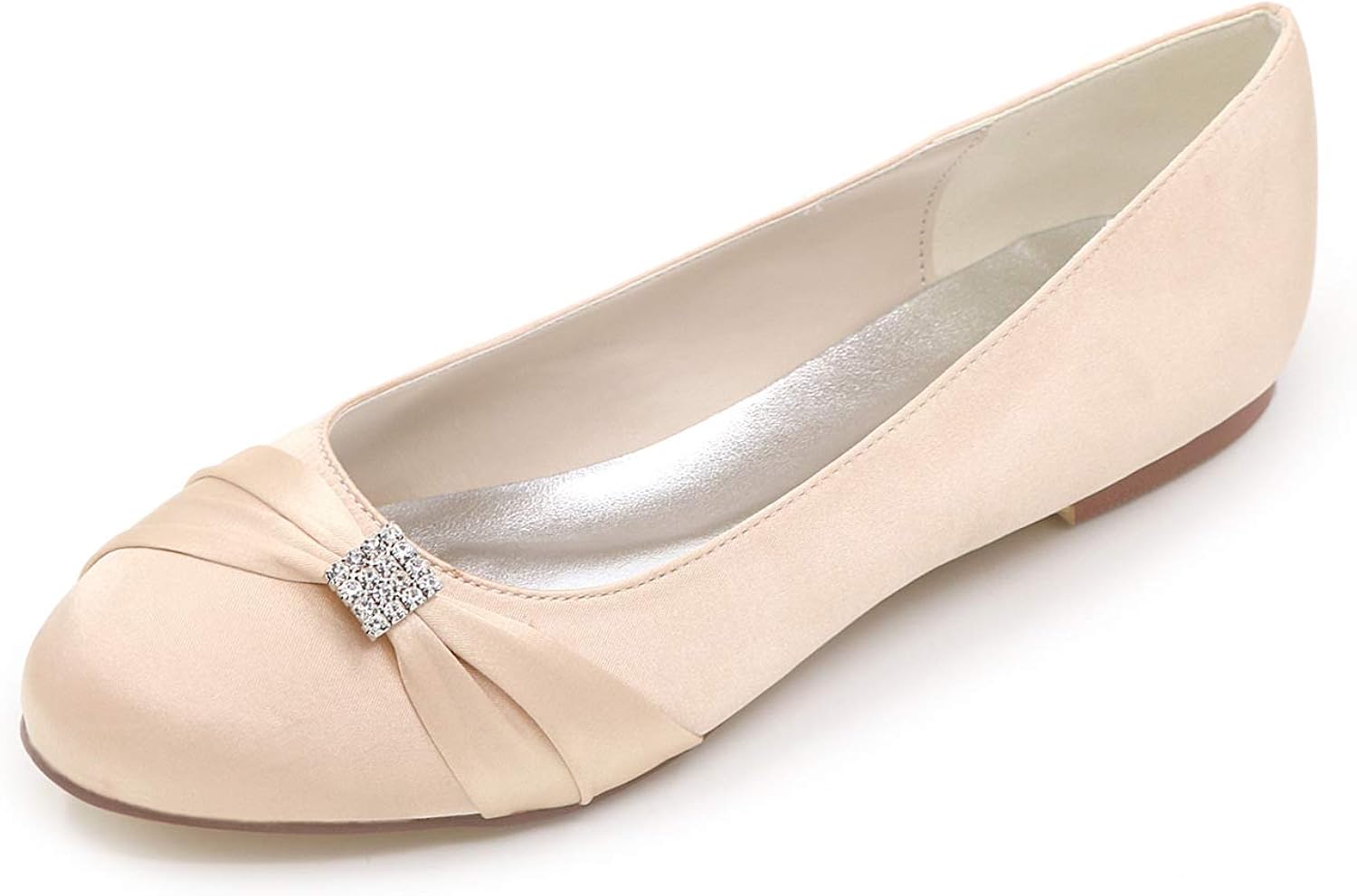 round toe wedding flats