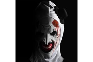 ABONDEVER Halloween Mask Scary Killer Clown Joker Latex Mask Horror Bloody Full Head Halloween Masks for Adults Men