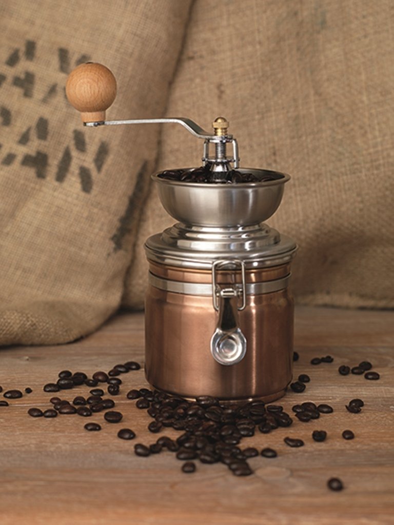 La Cafetière 5164825 Origins Coffee Grinder – Copper Finish, 18.5 x 11.5 x 11.5 cm