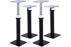 YMSZGBZG 4-Pack Adjustment Floor Jack Post Floor Jack Lift Supports 9.5-13.5 Inch Adjustable House Jack,Adjust Supports,Lift Supports,Mini Screw Jack, Floor Straightener,Level Supports