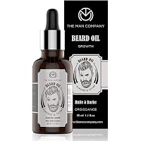 The Man Company Beard Growth Oil With Almond & Thyme | Promotes Growth, Nourishment | Paraben Free & SLS Free | 30 ML