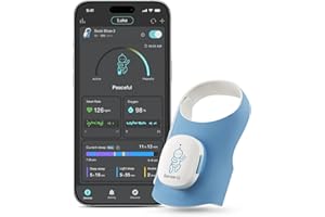 Sense-U Smart Sock Shoe 2 Baby Monitor – Tracks Heart Rate & Sleep Patterns with Transmissive PPG Foot Sensor, On-Device Indi