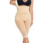 RDSIANE High Waist Shapewear Tummy Control Criss-Cross Body Shaper For Women Capri Butt Lifting Shapewear