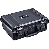 Lykus HC-3511 Waterproof Hard Case with Customizable Foam Insert, Interior Size 13.74x9.72x5.31 in, Suitable for camera,lens,drone,mic,flashlight,telescope,action cam,electronics,tools,and more
