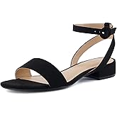 CUSHIONAIRE Women's Nila one band low block heel sandal +Wide Widths Available
