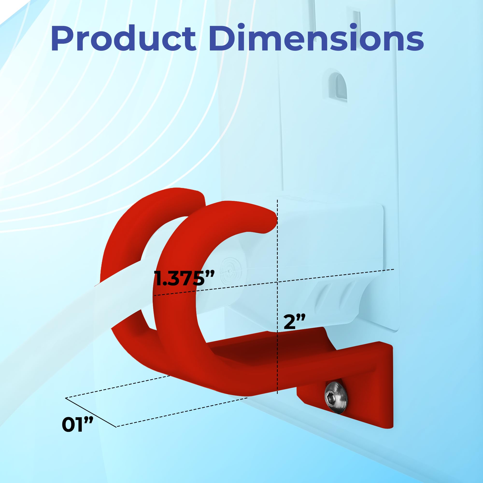 Lock Socket 3 Prong Outlet Lock -RED - Anti Theft Outlet Lock Device to Secure Three Pronged Plugs to The Outlet with a Security Screw.Way to Prevent Unplugging. Made in USA