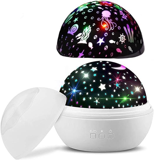 proyector de luz nocturna para ninos y bebes lamparas nocturnas infantiles giratorio 360 lampara de proyector star moon y ocean luz de noche con