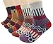 Women's Lady's 5 Pack Multicolor Winter Warm Socks