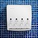 Templeton Four Chamber Shower Soap, Shampoo, Conditioner & Lotion Dispenser in White