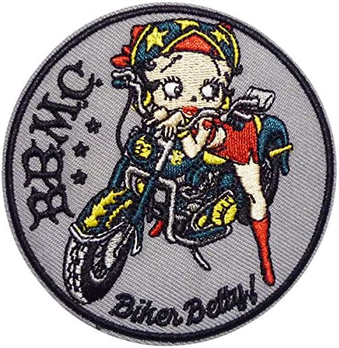 Amazon ベティちゃん の ワッペン バイク 012 Betty Boop アイロン接着 パッチ アップリケ アメリカンキャラクター グッズ 画像 カスタム ほつれ 修理 アメリカン雑貨 ワッペン アップリケ 通販