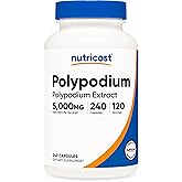 Nutricost Polypodium Leucotomos Extract (5,000mg Equivalent) 240 Capsules - Vegan, GMO-Free, Gluten-Free, 120 Servings