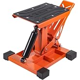 Adjustable Dirt Bike Stand with with Tool Trays 1000LBS Capacity Hydraulic Lift Motorcycle Jack Stand Powersports Stand for Dirtbike, ATV, Motorcycle -Hoist Table for Dirt Pit Bike Repair, Maintenance