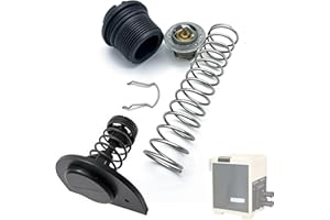 LOBIUTIYA 77707-0010 Thermal Regulator and 77707-0001 Manifold Bypass Valve Kit Compatible with MasterTemp 400 250 125 200 300 333 and Sta-Rite Pool and Pool Heaters, 38000-0007S thermal regulator kit