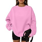 WYNNQUE Oversized Sweatshirts For Women Crewneck Fleece Pullover Comfy Hoodies Fall Outfits Fashion 2026 Winter Clothes