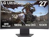 LG UltraGear 27GS60QC 27 inch Curved Gaming Monitor 1440p 180Hz 1ms