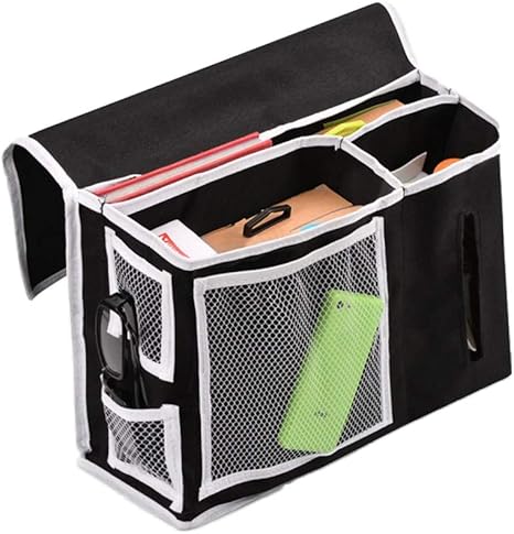 Amazon Mituke サイドポケット ベッドサイド収納 ベッドサイド ソファサイド 32 14 25cm 600d布 車用 収納ポケット 小物収納 取り付け簡単 大容量 ブラック クローゼット吊り下げ収納 オンライン通販