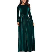 GAZIAR Girls Maxi Velvet Dress 