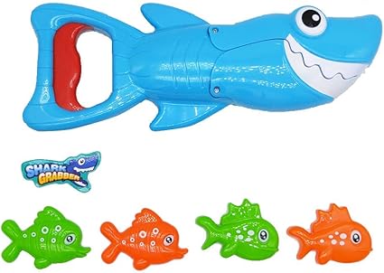 shark grabber bath toy