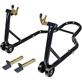 Jack Boss Motorcycle Stand Rear Combo Wheel Lift Stand, 500Lbs Capacity,Swingarm Spool Paddock Stand for Sport Bike,Fit for Yamaha, for Honda, Suitable for Kawasaki Black