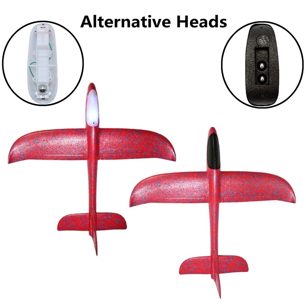 Environmental EPP Foam Glider Airplane With LED Light Night Flight Head