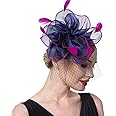 Fascinators Hat for Women Girls Cocktail Tea Party Headband Flapper Headpiece Kentucky Derby Wedding Ha