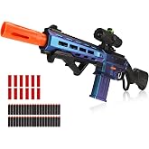 BIU BLASTER Lever Action Foam Dart Blaster Ages 14+ (Blue, 30 inch) | Manual Shell Ejecting Blaster with Scope Magazine 12 Shells &amp; 40 Soft Foam Darts for Outdoor Target Play