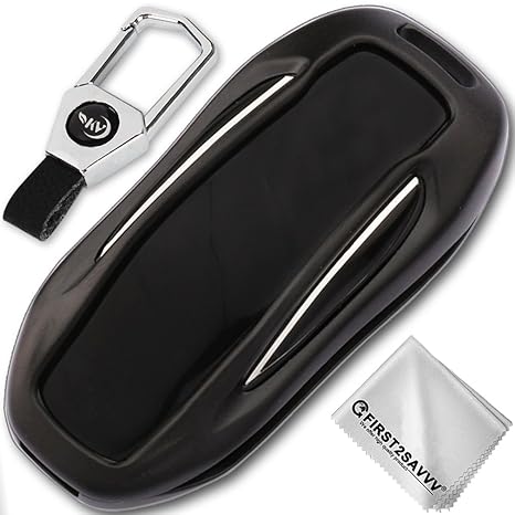 First2savvv Alumium Hard Keyless Remote Key Fob Flip Key Protection Case Cover For Tesla Model X Car Ys Model X B01