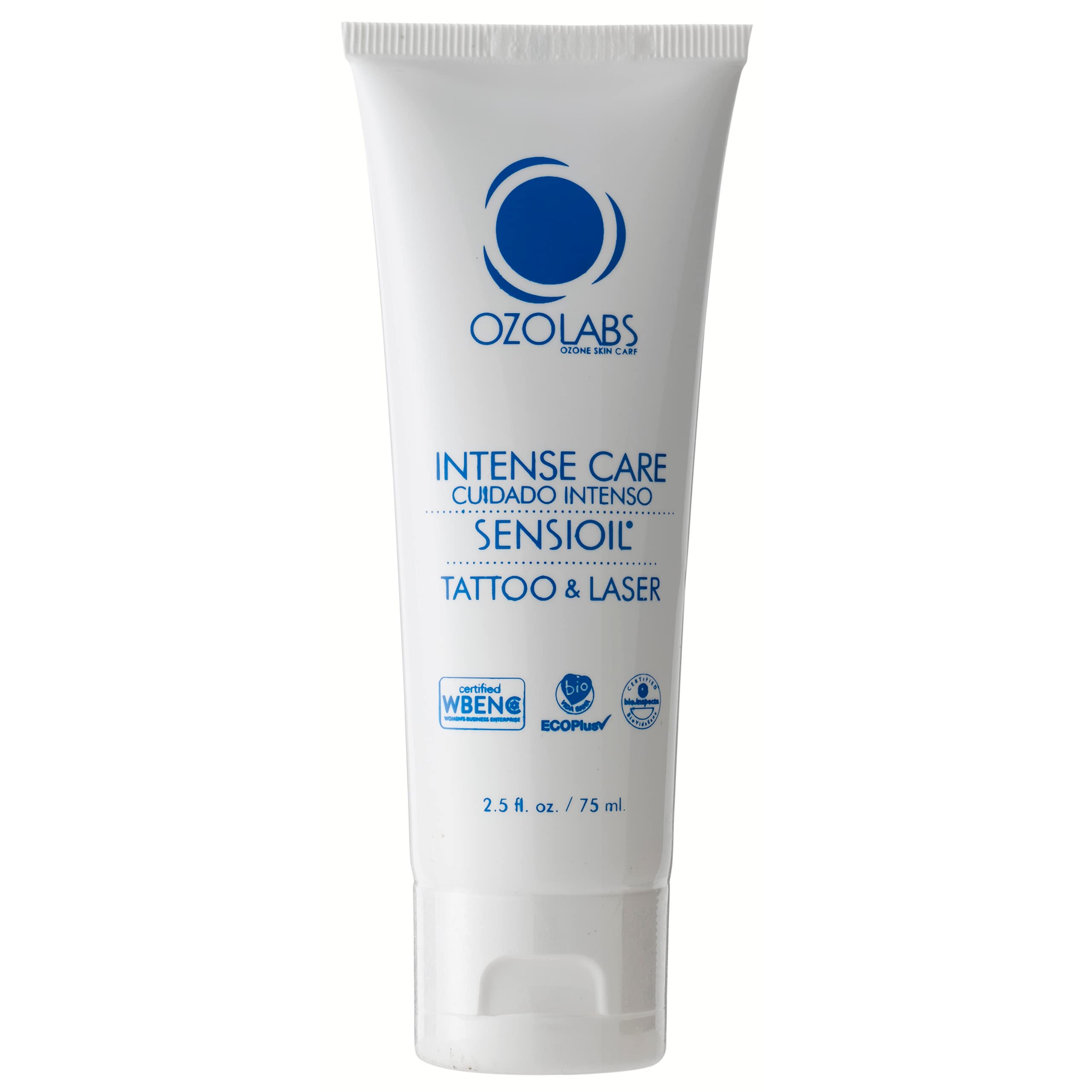 OZOLABS® | TATTOO & LASER INTENSIVE CARE CREAM | With the benefits of certified organic ozonated oils ISO 9001 | 2.5 fl. oz.