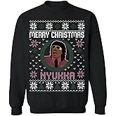 ALLNTRENDS Merry Christmas Nyukka Ugly Christmas Sweatshirt