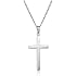 Sterling Silver Budded Cross Necklace - Adjustable Franco Chain With Inspirational Card, Gift Box Included