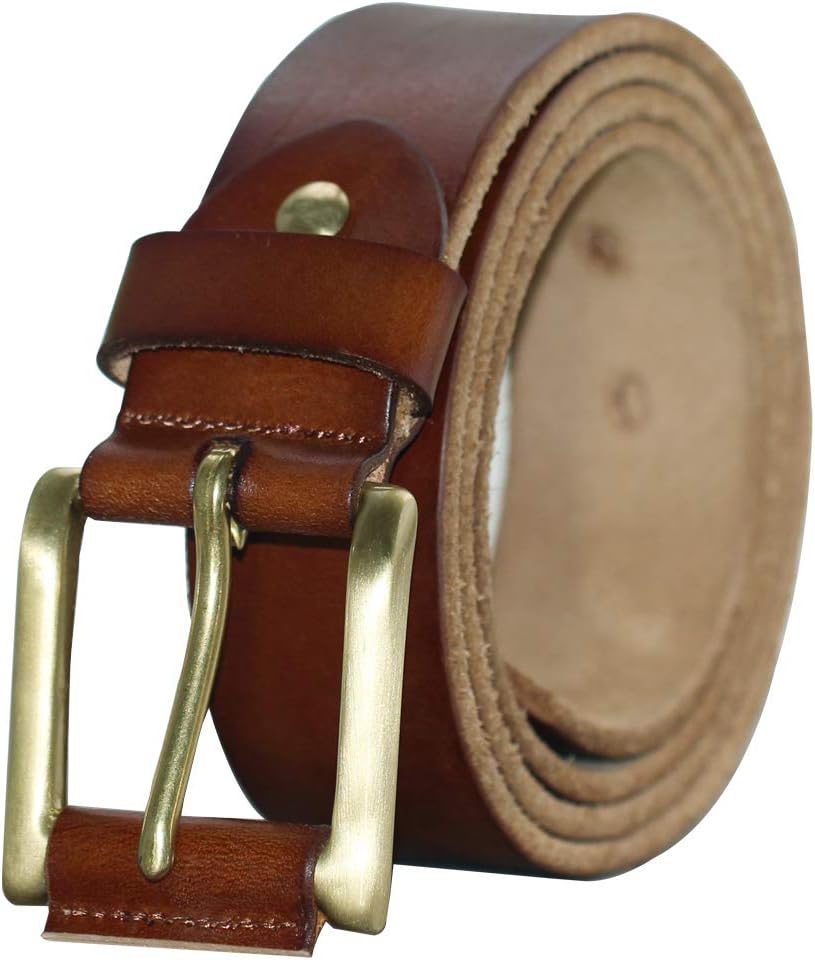 PAZARO Men's Soft Top Grain 100% Leather Belt