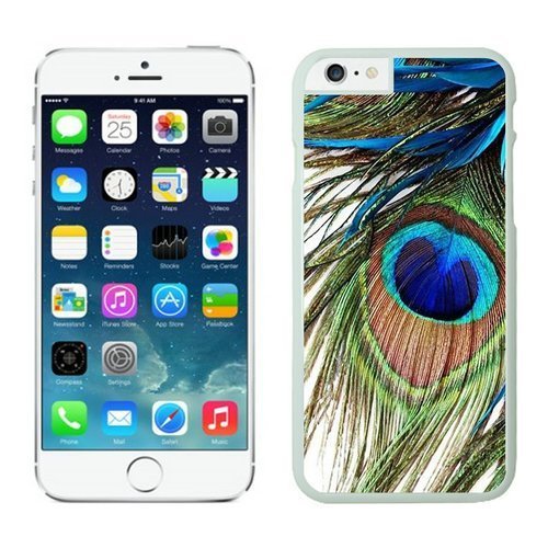 HBX Fashion 6 iphone case colors6 iphone cases| Cool iPhone Cases from Speck |Peacock Feather Iphone 6 (4.7-inch) Cases White Cover by ZHONGYI