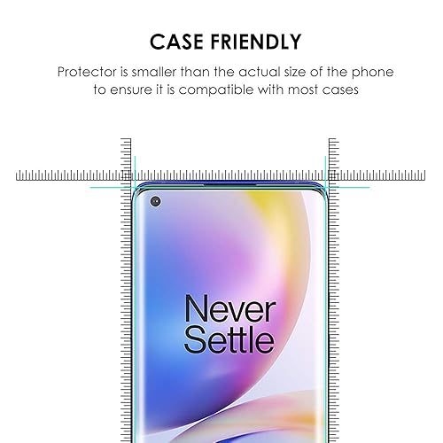 Akcoo [3 Pack OnePlus Pro Screen Protector Tempered Glass, UV