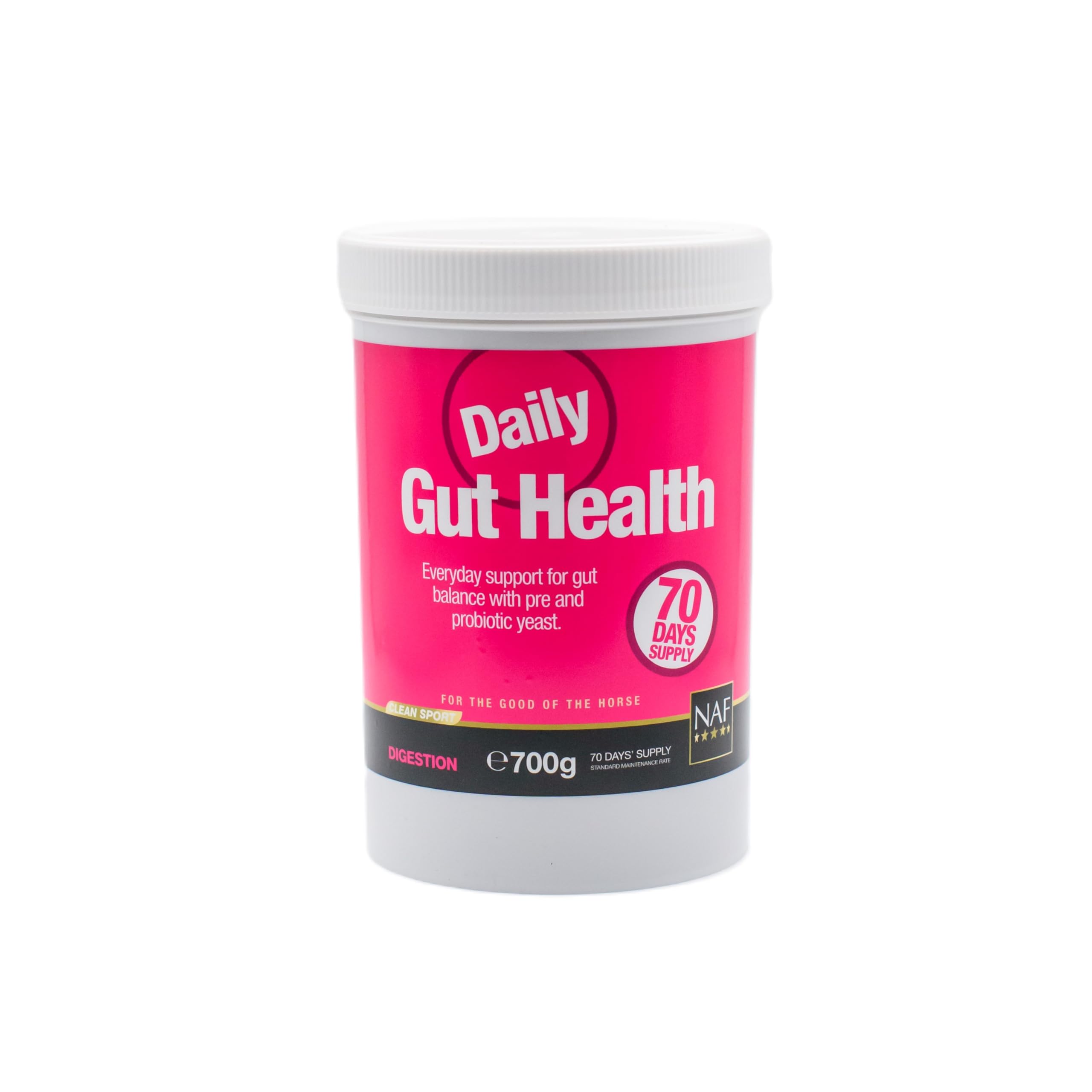 NAF Daily Gut Health 700g – Digestive Support Supplement for Horses – With Prebiotics, Probiotics & Yeast Culture – Maintains Digestive Balance & Nutrient Absorption