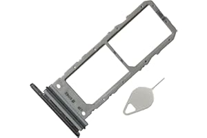 MBPARTSACTIVA Note 10 Dual SIM Card Tray,Card Tray Holder Replacement for Samsung Galaxy Note 10 N970F 2019 6.3 inches (Auro Glow/Silver)