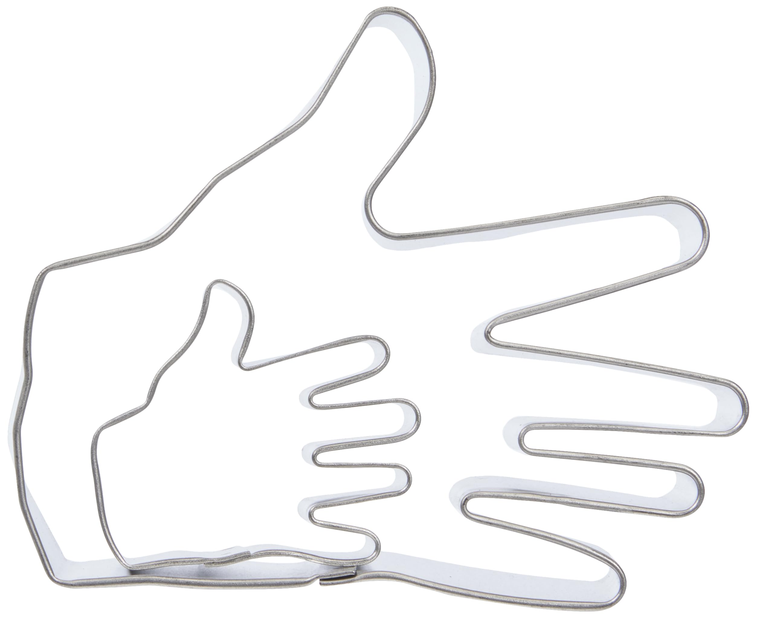 PME Hand Cookie and Cake Cutters, Small and Large Sizes, Silver, Set of 2,10x2x9 cm