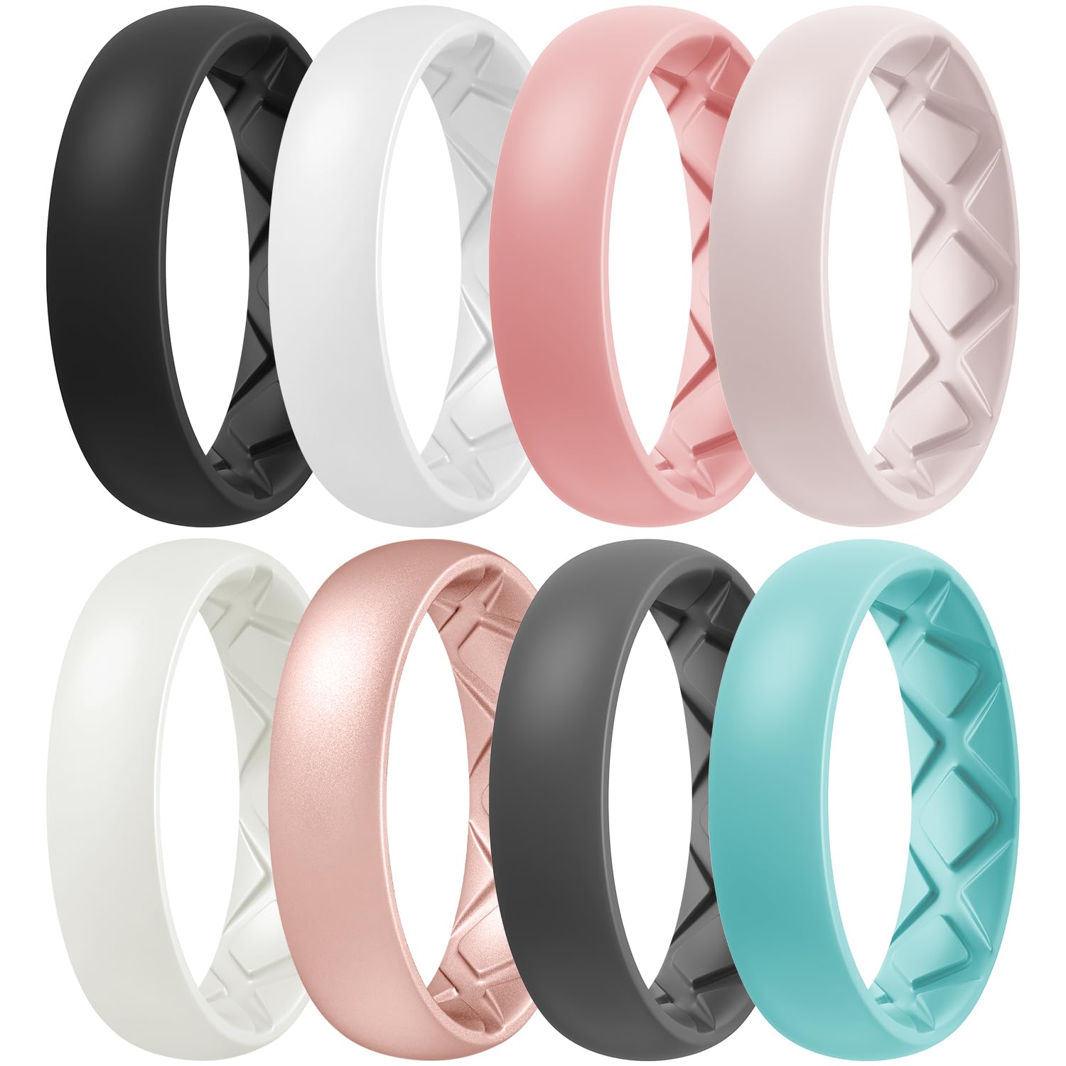 Egnaro Women's Bridal Rings Sets, Inner Arc