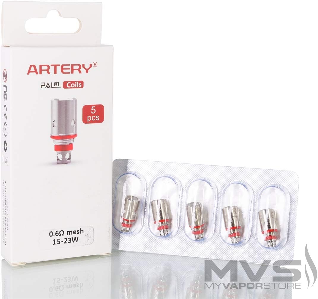 Authentic Artery Pal 2 Kit Coils - 0.6 ohm Mesh coils - (5pcs) - NO Nicotine