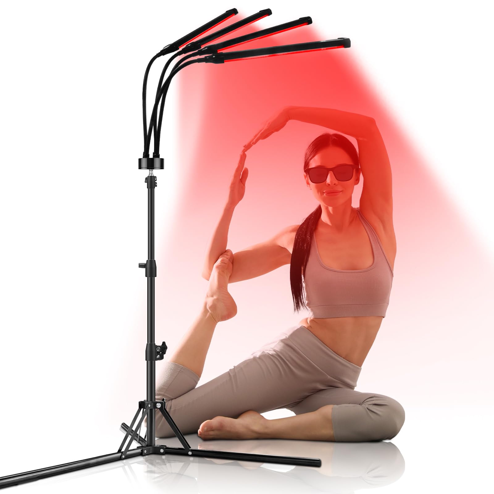 Photo 1 of Shyineyou Red Light Therapy for Body, 940&850&660nm 180LEDs Infrared Light Therapy Device with Stand, Red Therapy Lamp for Leg, Back at Home